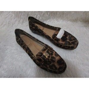 NEW in Box GIANI BERNINI Dailyn loafer leapord print Sz 5 - Memory Foam